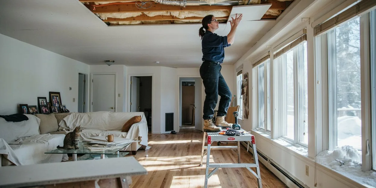 Ceiling Water Damage Repair in Leander, TX